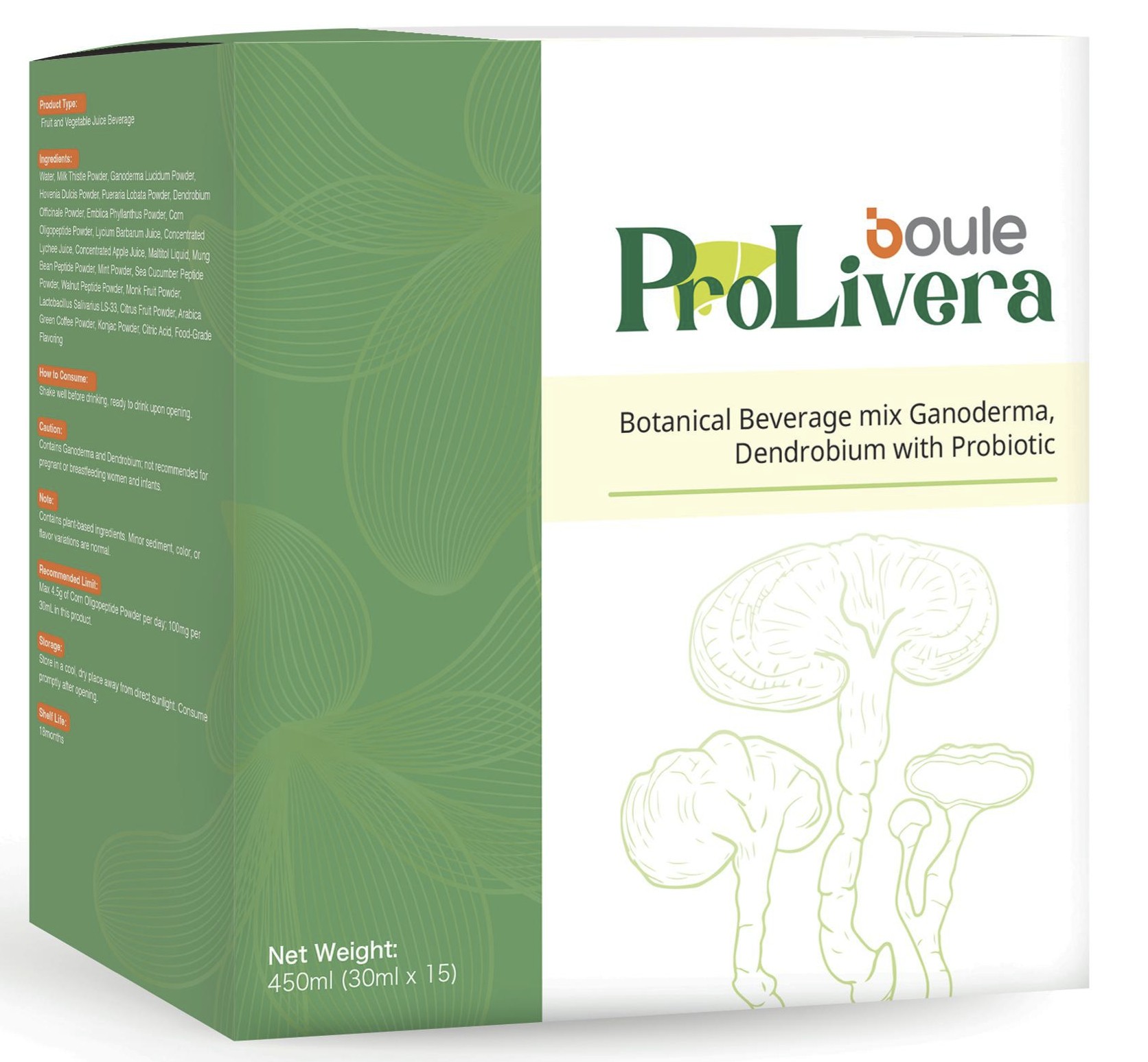 ProLivera Botanical Beverage (30ml x 15 sachets) 天然植物精华护肝 （15包/盒）